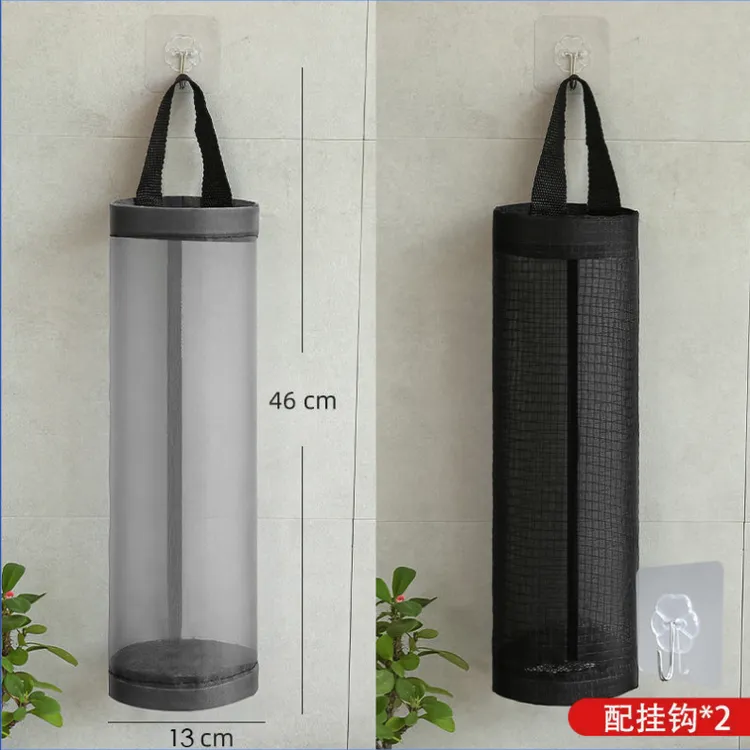 垃圾袋收纳神厨房壁挂式器塑料袋收集器抽取式大容量购物袋整理盒商品图