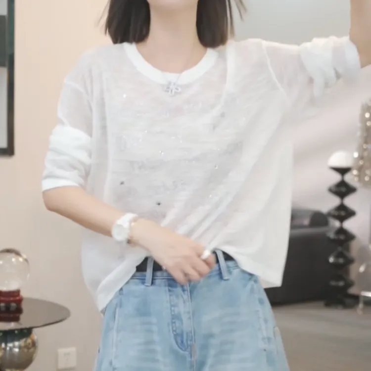 【手写情书】长袖T恤内搭宽松休闲百搭上衣长袖LK2504138