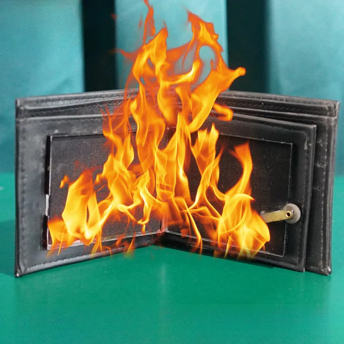 魔术玩具钱包着火魔术钱包新款超大面积烈火魔术道具表演过年娱乐