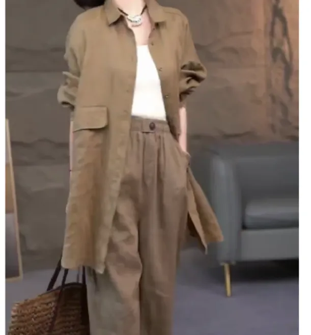 2025春季新款时尚女装网红气质爆款百搭洋气衬衫裤子乖92