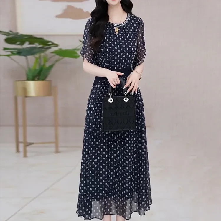 连衣裙2025新款女夏季时尚潮今年流行爆款气质减龄高级感5212#