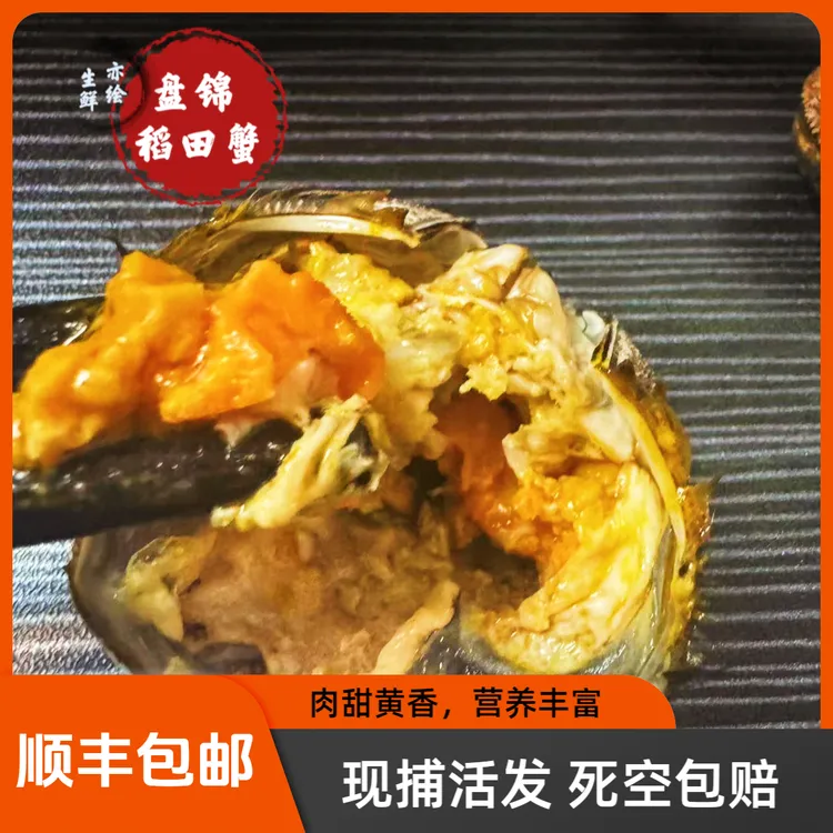 【活蟹】 正宗盘锦河蟹 1.3-1.6两 2斤装 全母 （12-15只）