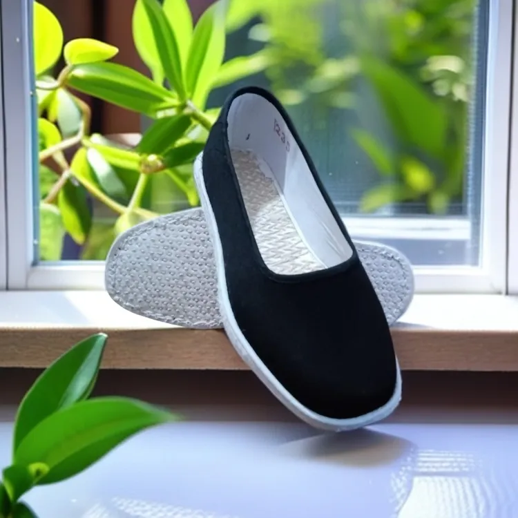 纯手工【毛边】方口透气舒适轻便女鞋工作休闲妈妈鞋养脚布鞋