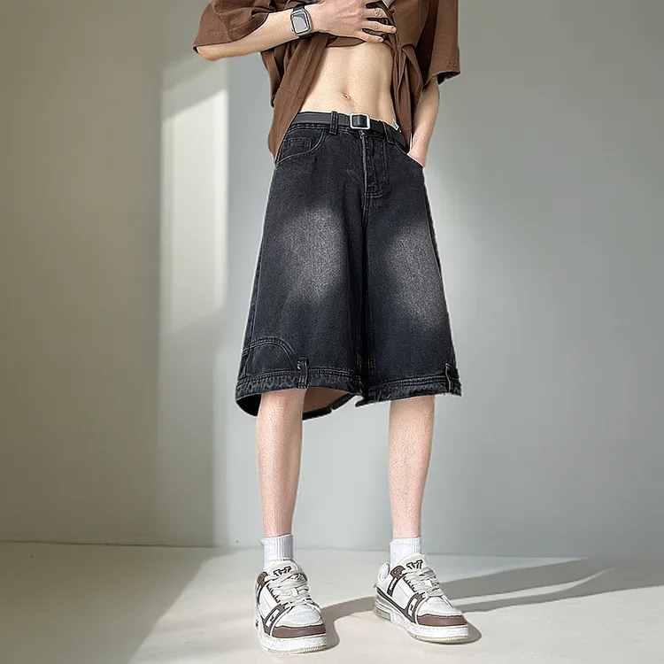 八分裤脚踩薄款青春流行休闲裤休闲中裤ins百搭直筒潮流宽松