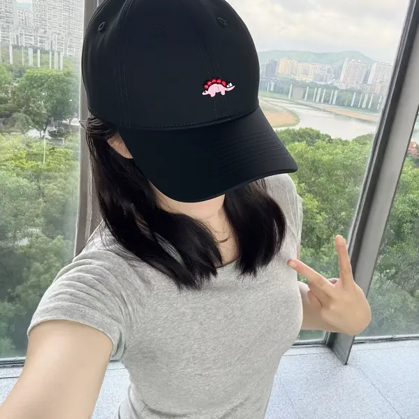 PRBLMS简单鸭舌帽刺绣棒球帽帽子大头围显脸小遮阳帽韩版百搭休闲