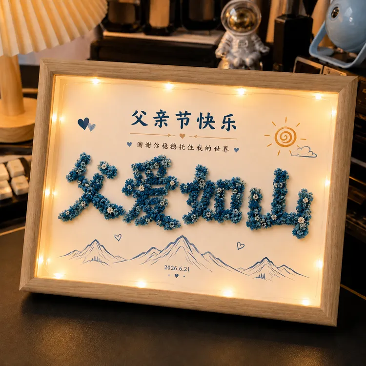 超人老爸相框摆台父亲节礼物纪念创意礼物桌面摆台摆件装饰ins风