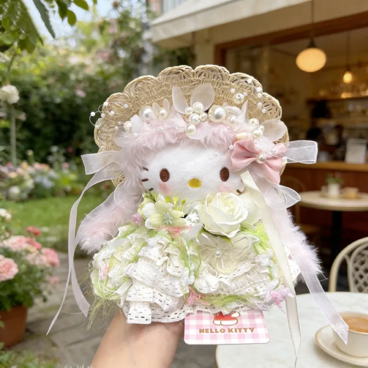 【绿野仙踪】正版HelloKitty挂件可爱毛茸茸包挂玩偶生日礼物送女友