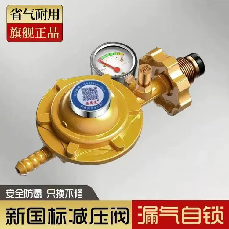 家用液化气减压阀燃气管省气阀减压阀漏气自锁减压阀 颜色随机发