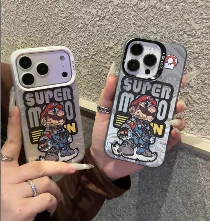超级爆炸马里奥适用iPhone17苹果多巴胺手机壳16promax高级14涂鸦