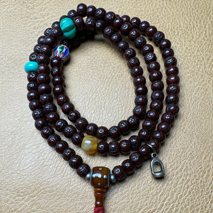 藏巴拉-收盘老金刚菩提108手链脖挂