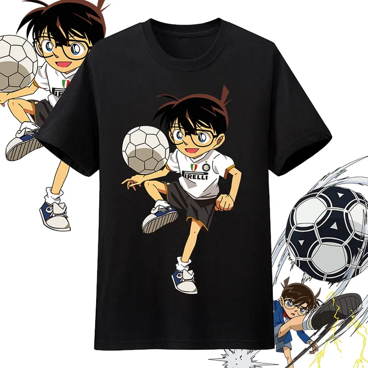 名侦探柯南联名T恤夏季男士运动纯棉宽松短袖