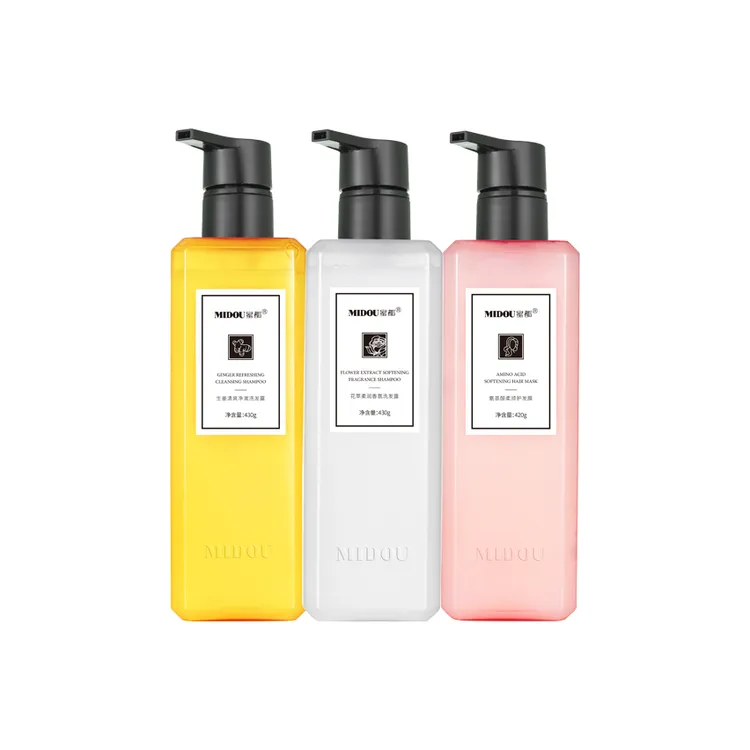 生姜清爽花萃柔润洗发水氨基酸去屑发膜红石榴沐浴露