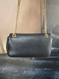 LQ-WITH-QUEEN真皮女包1链条黑色-小号