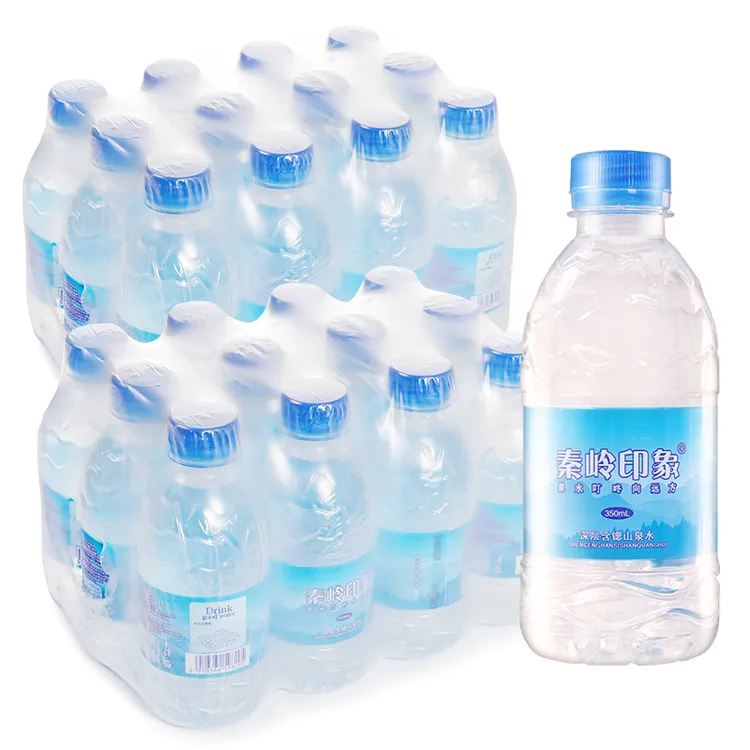 秦岭印象山泉水350ml天然饮用水整件发