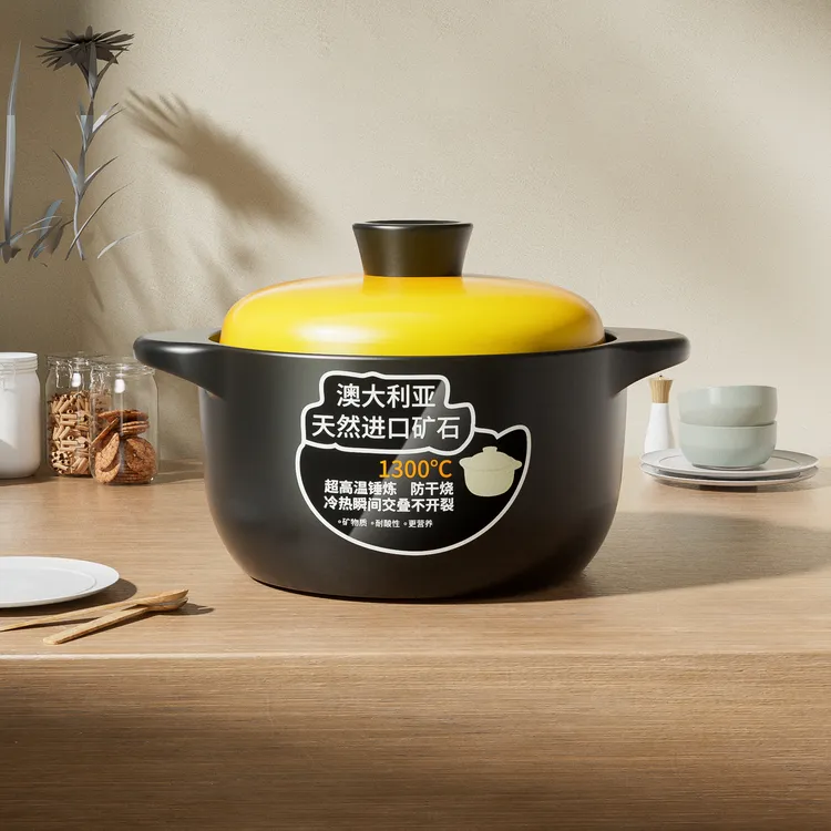 快阳砂锅炖锅家用燃气耐高温陶瓷干烧煲汤锅煤气灶煲仔饭小沙锅