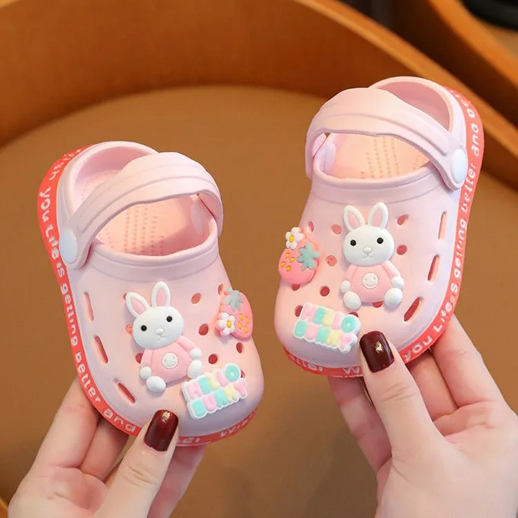 宝宝凉拖鞋防滑包头婴幼儿童洞洞鞋子可爱浴室内男女小孩学步鞋