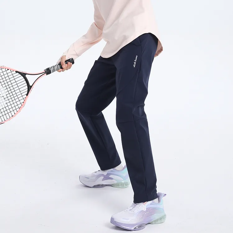 MENG GEGE儿童户外防水软壳冲锋裤春秋登山滑雪裤透气直筒防风裤