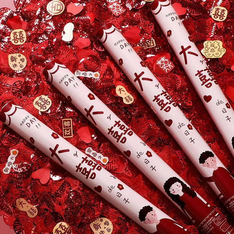 结婚礼炮礼花筒礼筒炮婚礼喷花筒花瓣雨手拧璀璨星河礼炮婚庆用品
