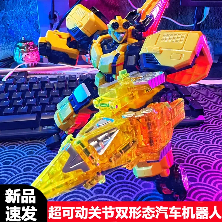 新品炫卡战士玩具银臂爵师救护车战神双形态变形机甲汽车机器人仔