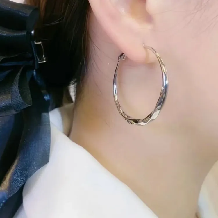 铜合金耳饰 时尚个性大圆环耳圈欧美耳环圈圈百搭大圈圈气质352