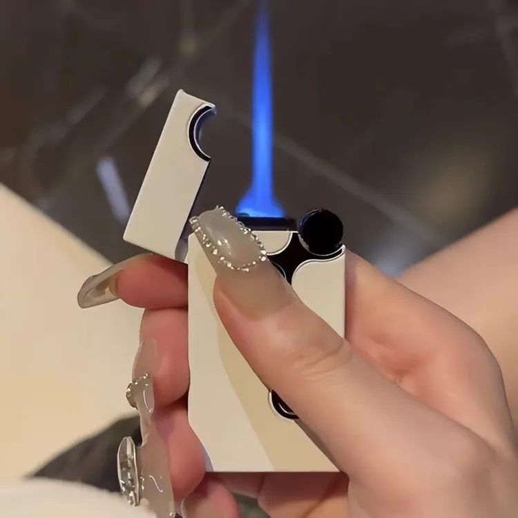 中邦ZB-360双火切换打火机砂轮打火充气打火机高端礼品创意打火机