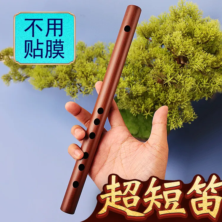 伶吟学习精品短笛厂家直销初学者竹笛袖珍无膜孔笛子儿童乐器古风