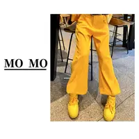 MOMO 【加绒束脚裤】2025新款小马标灯芯绒简约百搭休闲束脚女时尚