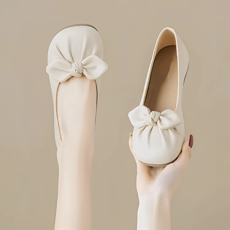 平底单鞋女夏2025夏季新款春法式玛丽珍鞋软底鞋浅口温柔蝴蝶结