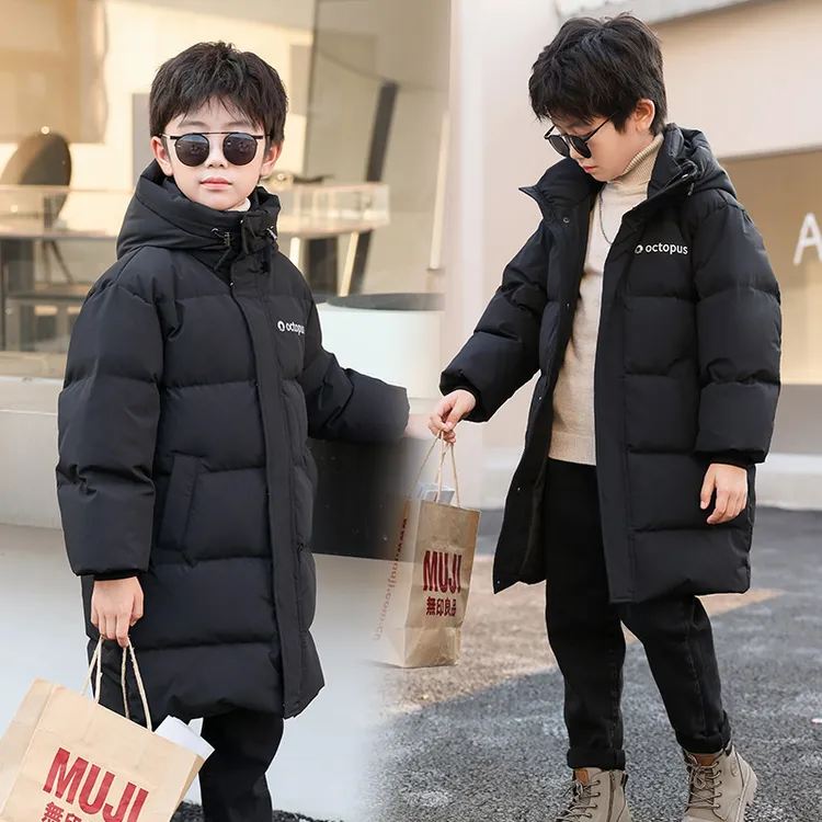 男童羽绒服冬季2025新款儿童宝宝男孩冬装中长款炸街痞帅中大童装