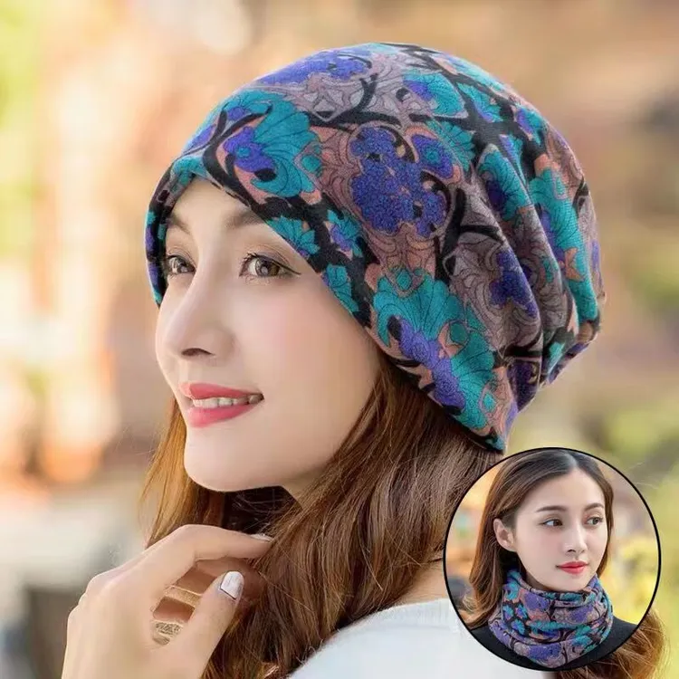 （拍一发二）扭扭帽围脖女多用帽子百搭护颈椎百变小脖套围男秋冬暖