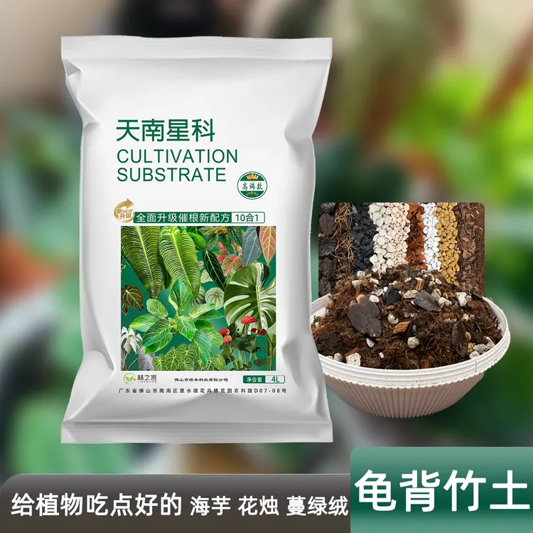 龟背竹专用土天南星科营养土蔓绿绒海芋春羽花烛秋海棠热植泥炭土商品图