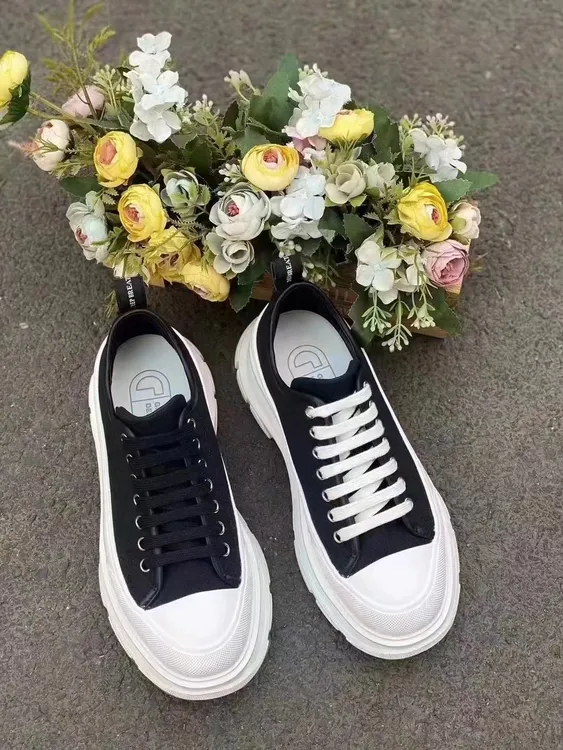 深呼吸厚底帆布低帮绑带休闲鞋女帆布鞋百搭女士休闲鞋ax12179