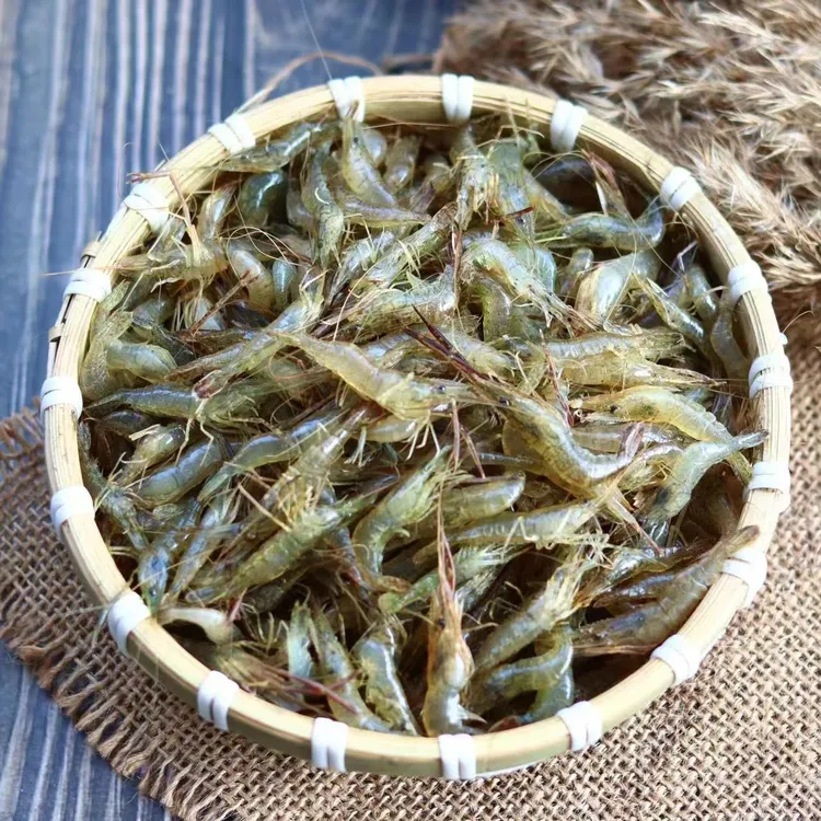 新鲜小河虾微山湖淡水鲜活速冻小白虾小青虾