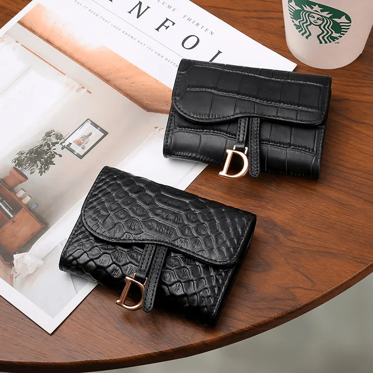 卡包大容量多卡位驾驶证件夹套女小巧鳄鱼纹简约防消磁零钱包一体