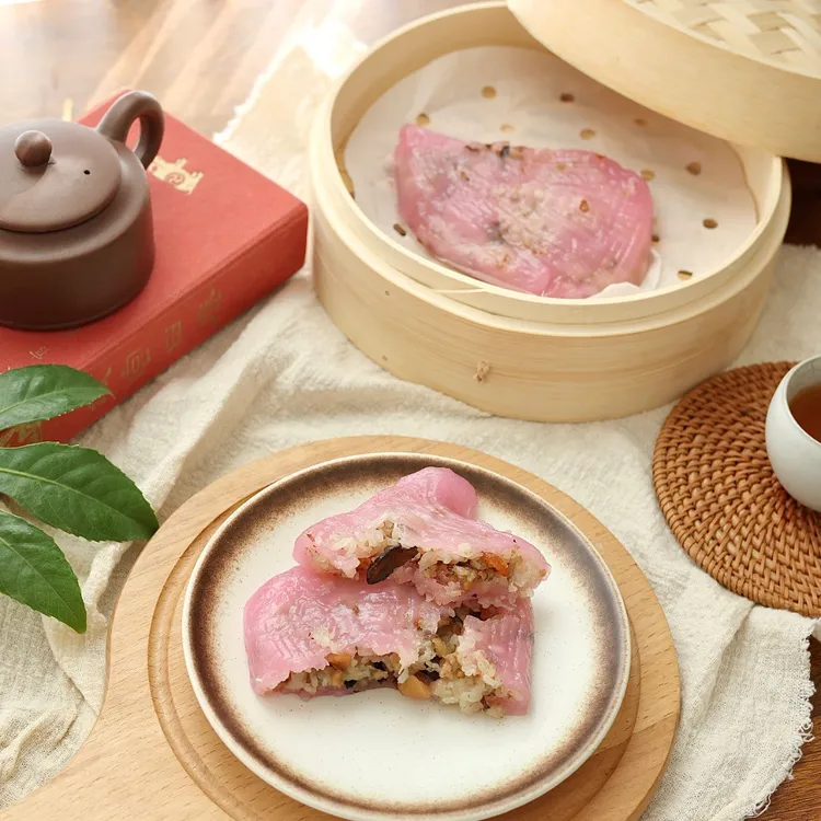 韵乡巷糕点舌尖上的抖音红壳桃粿紫薯粿点心潮汕粿品特产芋头粿