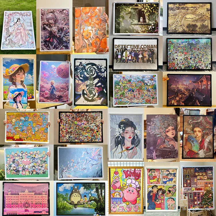 《1.5加厚经典款拼图1000片》热卖治愈系列拼图玩具(不含相框装裱)