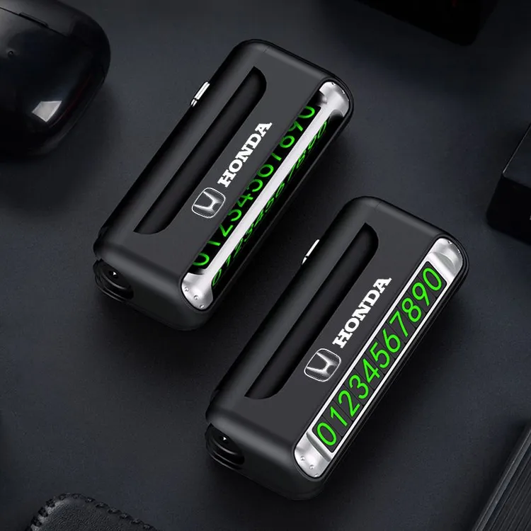 车载安全锤破窗器车内多功能撞针汽车逃生器号码牌临时停车牌照明