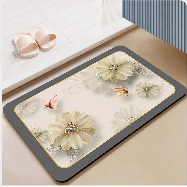 福利款速硅藻泥地垫浴室吸水垫吸水防滑垫家用脚垫防水速干