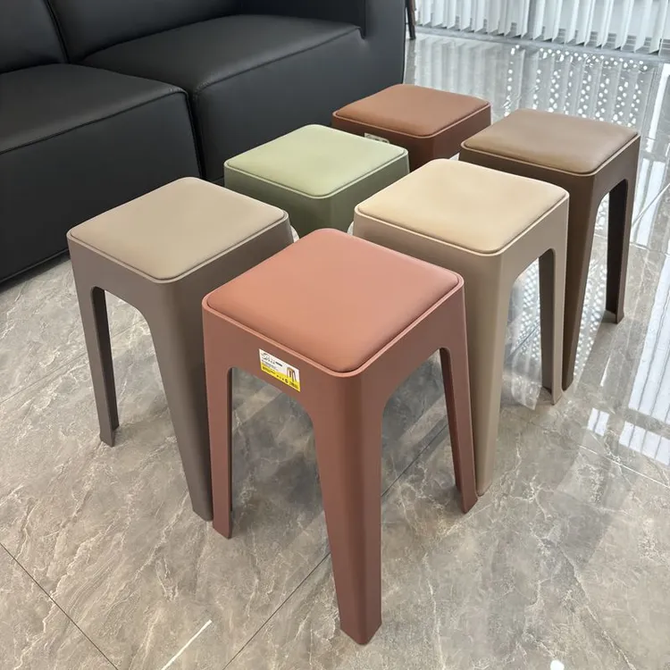 慕格娜软包舒适加厚凳子加大坐面简约轻奢风家用餐桌凳子