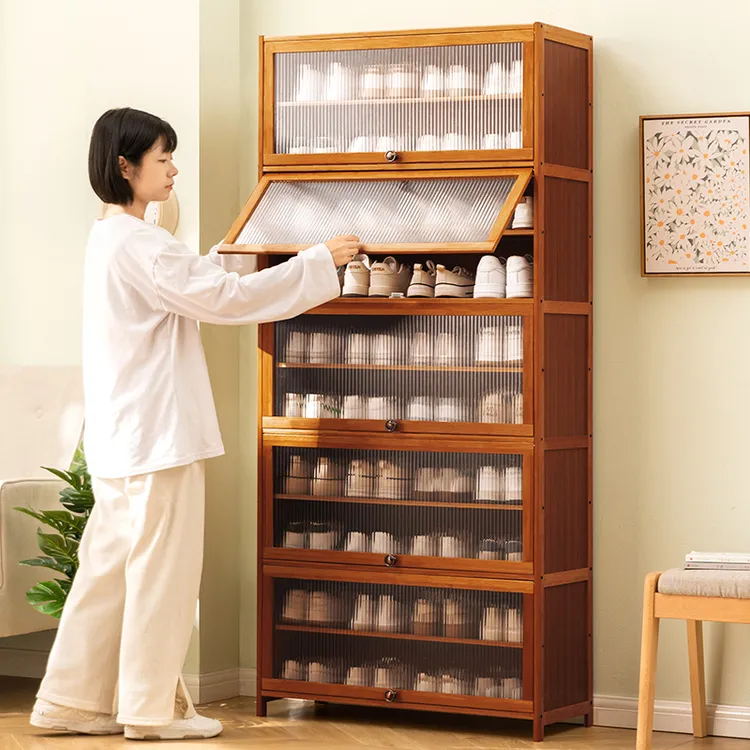 鞋柜家用门口鞋架子收纳神器省空间简易室内好看防尘宿舍出租屋用