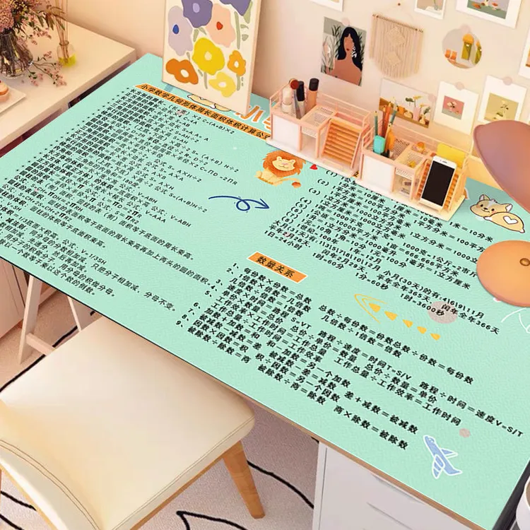 卡通学生写字桌电脑桌学习桌垫防水防滑布免洗耐脏书桌保护垫子