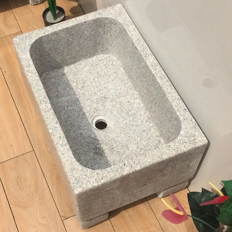 户外拖把池大理石拖布池石头墩布池石材阳台室外拖把池卫生间家用