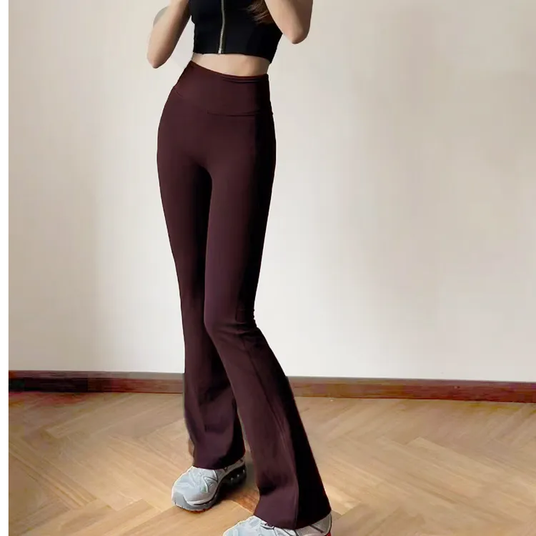 微磨云感喇叭裤赵LS同款瑜伽健身普拉提喇叭裤外穿无尴尬高腰提臀