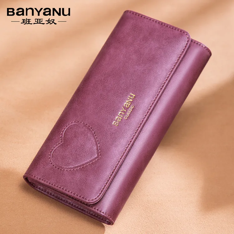 钱包女长款2025新款牛皮大容量真皮钱夹女款手拿包时尚大气多卡位
