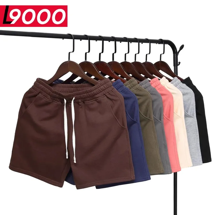 潮牌四分短裤 膝上5CM短卫裤 男士夏季运动休闲裤抽绳纯色4分中裤