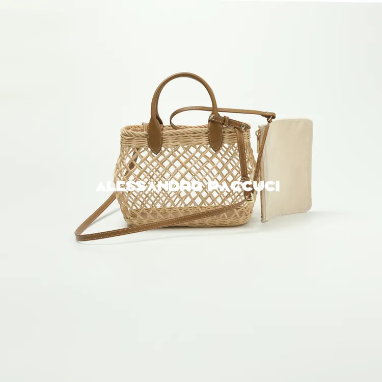 AP洛哥42109BT【限量/泰兰德】头层牛皮藤编休闲时尚单肩包手提包