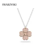 Swarovski/施华洛世奇 合金仿水晶项链 爱意礼物双面花朵项链圣诞