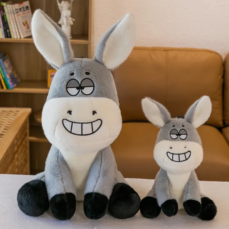 新款搞怪小毛驴公仔布娃娃儿童礼品生日呆萌毛驴玩偶毛绒玩具