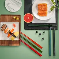 康巴赫高颜值彩色筷子家用一人一筷粉色马卡龙耐高温分食合金筷子