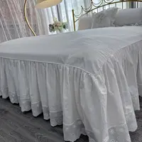 畅姐定制【全棉蕾丝床裙】纯棉蕾丝花边款单件床裙韩版公主风床单